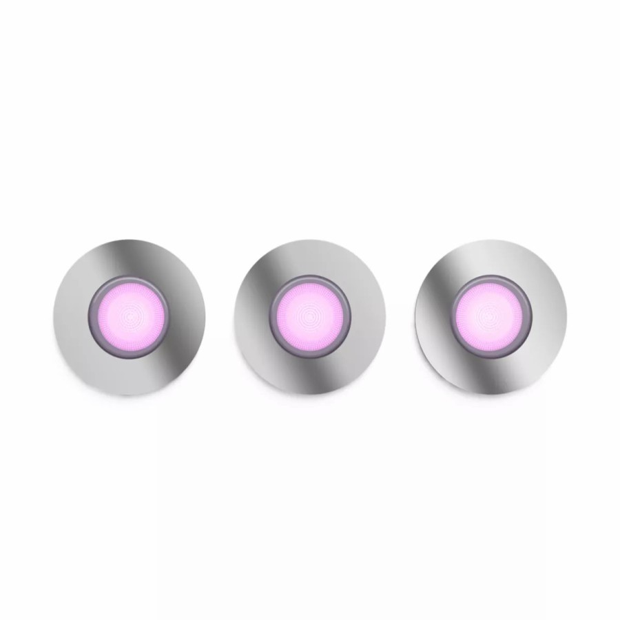 Smartes Licht Philips Hue | Xamento 3Er-Pack Einbauspot Chrom