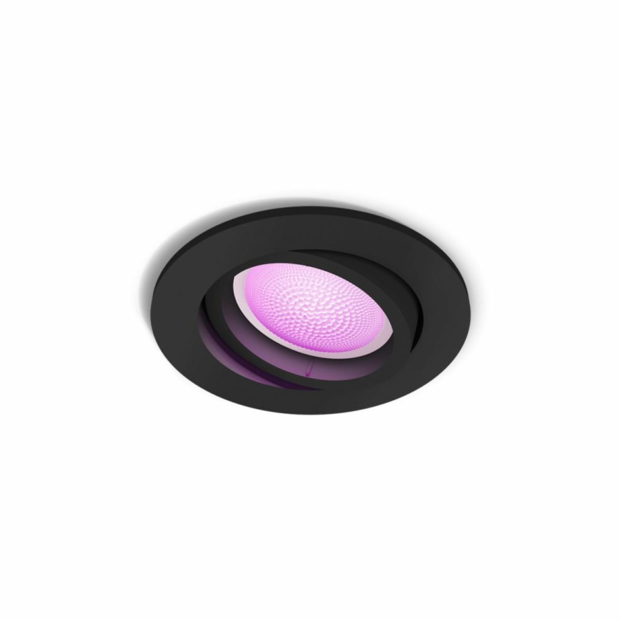 Smartes Licht Philips Hue | Centura Runder Einbauspot Schwarz