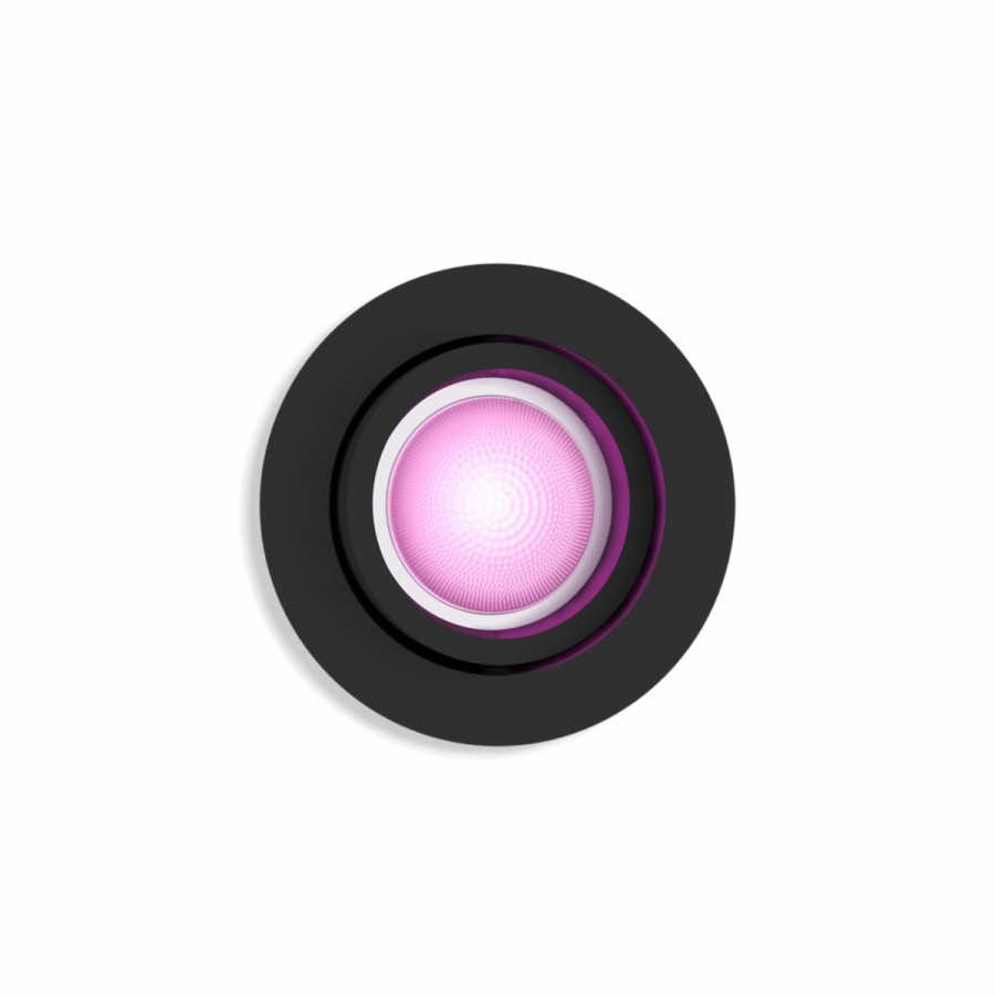 Smartes Licht Philips Hue | Centura Runder Einbauspot Schwarz