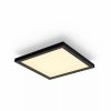 Smartes Licht Philips Hue | Aurelle Quadratisches Panel 30X30 Schwarz + Dimmschalter