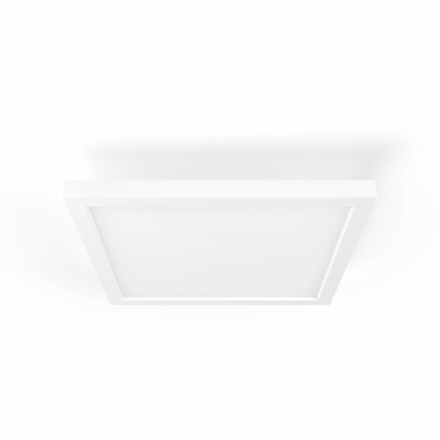 Smartes Licht Philips Hue | Aurelle Quadratisches Panel 30X30 Weis + Dimmschalter