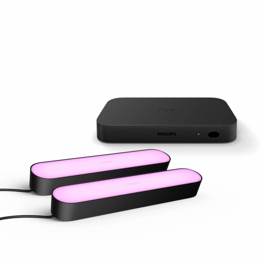 Smartes Licht Philips Hue | Set: Play Hdmi Sync Box + 2X Play Lightbar Schwarz