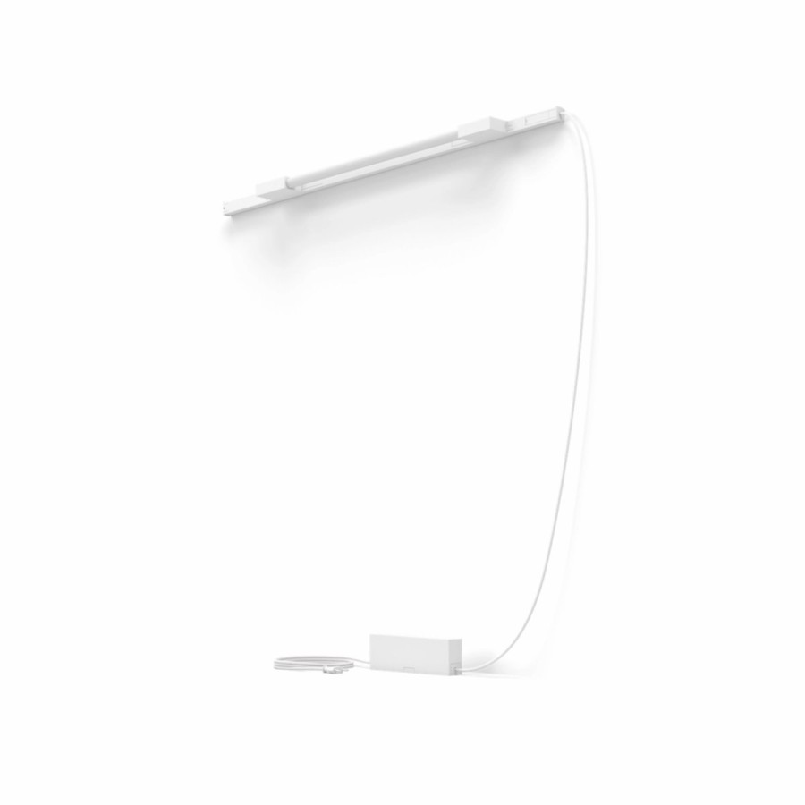 Smartes Licht Philips Hue | Perifo Basis-Set Gerade Wandleuchte Weis (1 Light Tube Kompakt)