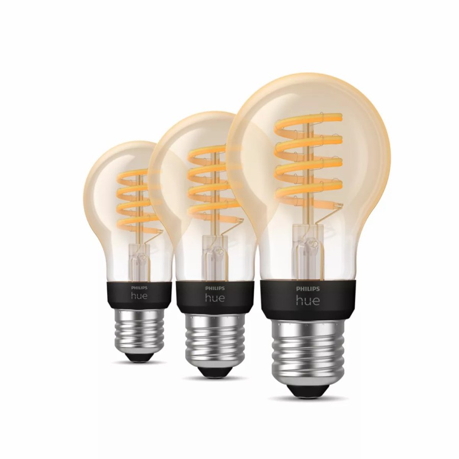 Smartes Licht Philips Hue | E27 - Filament Lampe A60 Dreierpack - 550