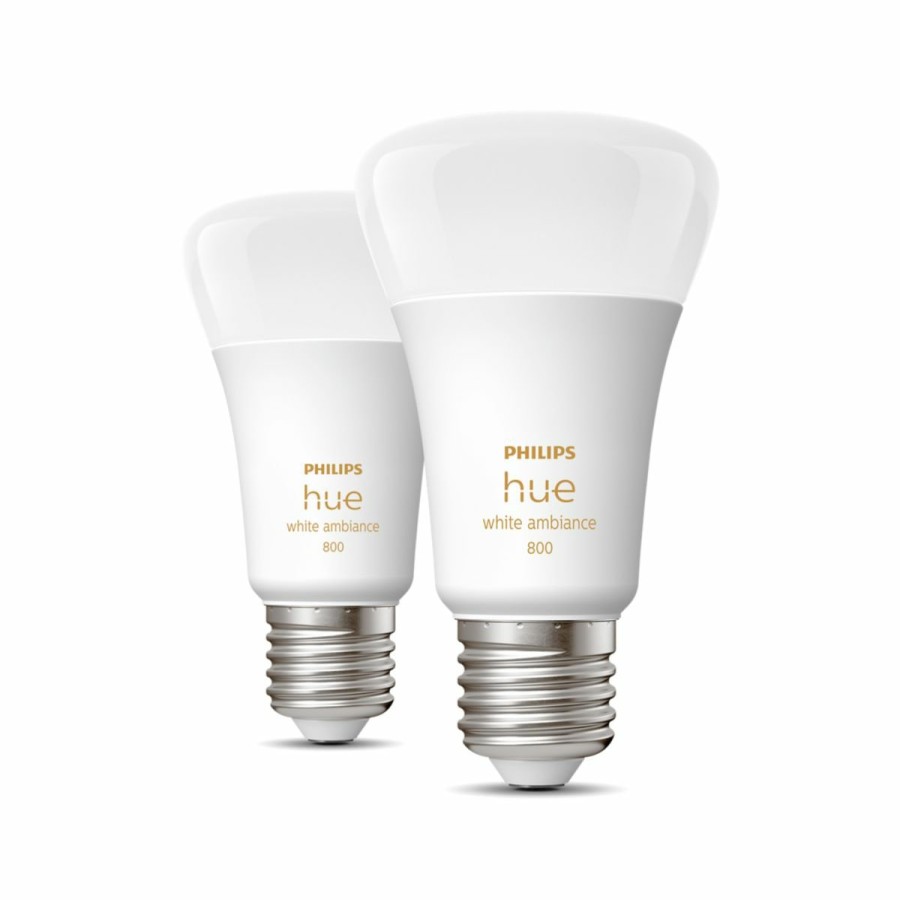 Smartes Licht Philips Hue | E27 - Smarte Lampe A60 Doppelpack - 800