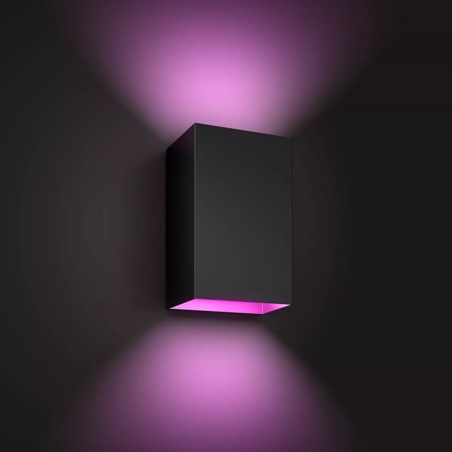 Smartes Licht Philips Hue | Resonate Outdoor Wandleuchte Schwarz