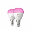 Smartes Licht Philips Hue | E14 - Smarte Lampe Tropfenform Doppelpack - 470