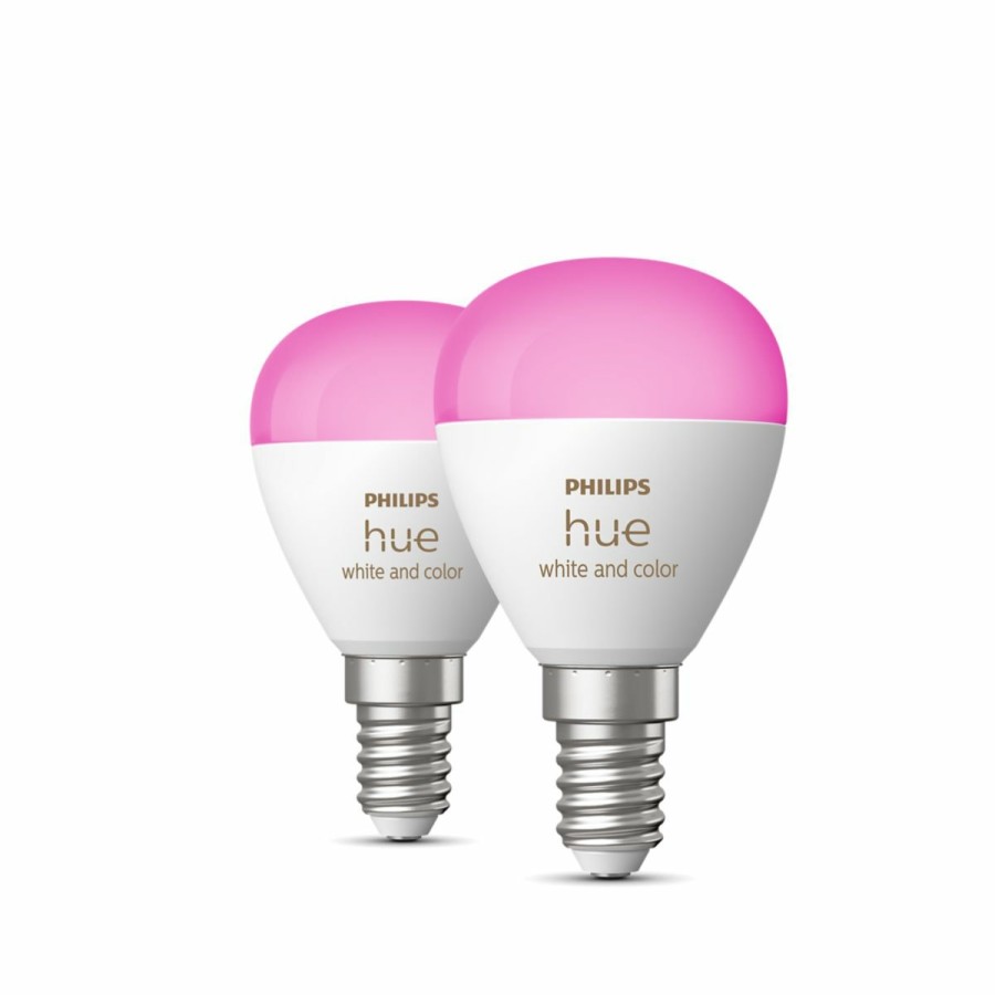 Smartes Licht Philips Hue | E14 - Smarte Lampe Tropfenform Doppelpack - 470