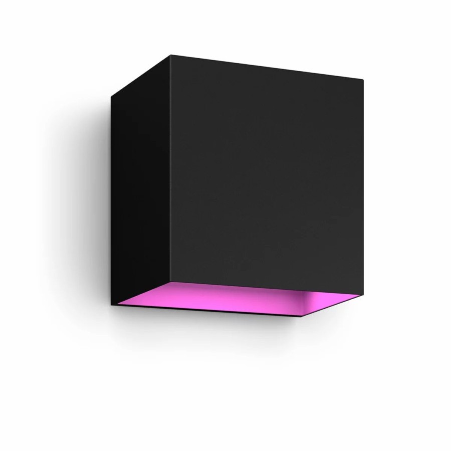 Smartes Licht Philips Hue | Resonate Outdoor Einstrahlige Wandleuchte Schwarz