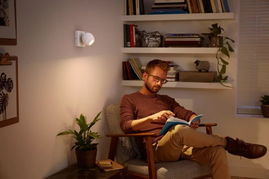 Smartes Licht Philips Hue | Buckram Einzelspot Weis Erweiterung