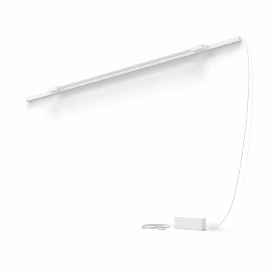 Smartes Licht Philips Hue | Perifo Basis-Set Gerade Wandleuchte Weis (1 Light Tube Gros)