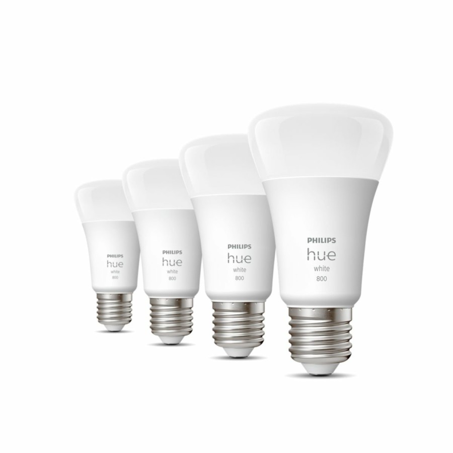 Smartes Licht Philips Hue | E27 - Smarte Lampe A60 Viererpack - 800