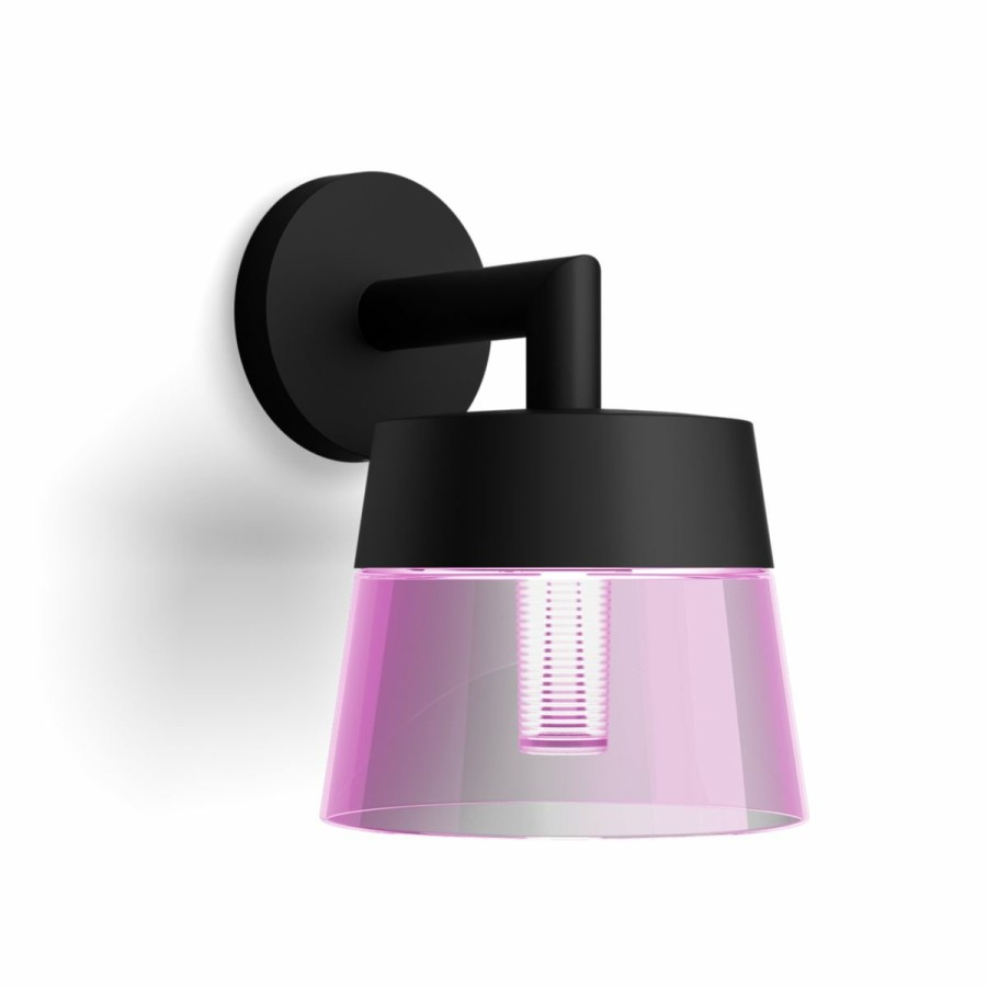 Smartes Licht Philips Hue | Attract Outdoor Wandleuchte Schwarz