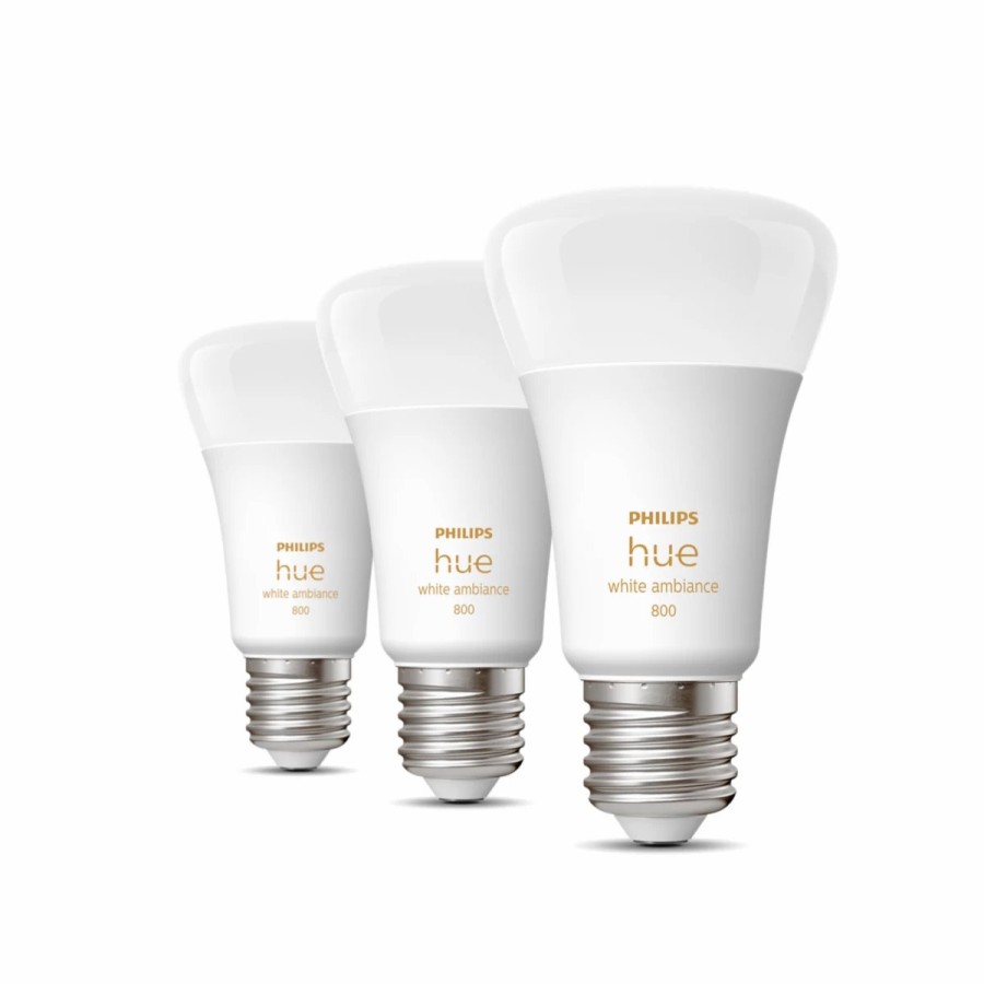 Smartes Licht Philips Hue | E27 - Smarte Lampe A60 Dreierpack - 800