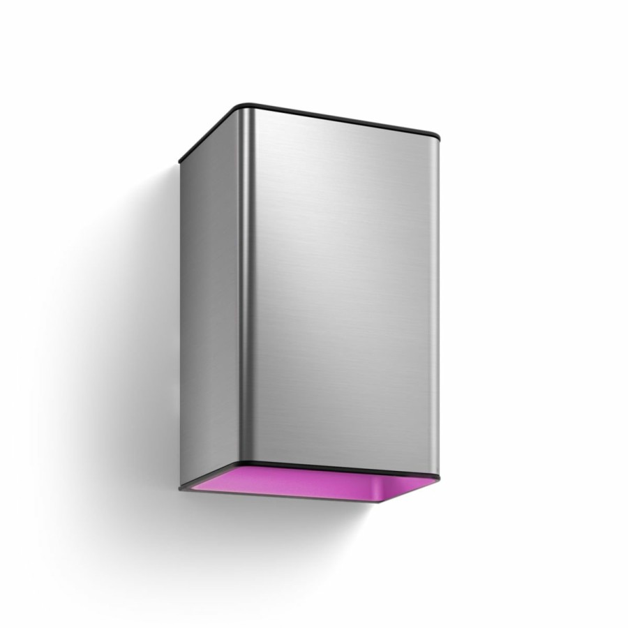 Smartes Licht Philips Hue | Resonate Outdoor Wandleuchte Silber