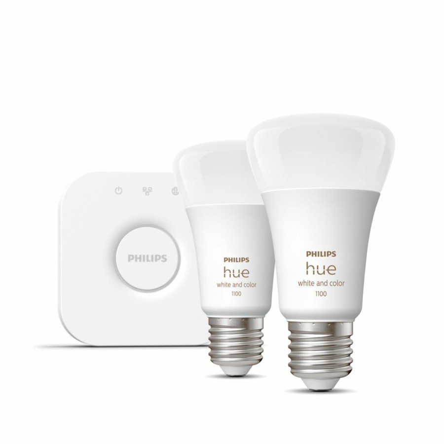 Smartes Licht Philips Hue | Starter-Set: E27 - Smarte Lampe A60 Doppelpack