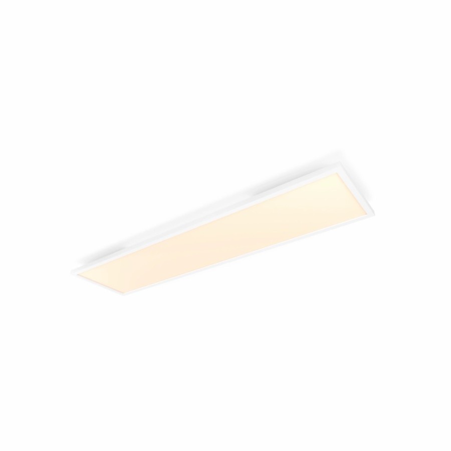 Smartes Licht Philips Hue | Aurelle Rechteckige Panelleuchte 120X30 Weis + Dimmschalter