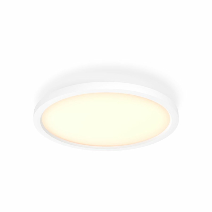 Smartes Licht Philips Hue | Aurelle Runde Panelleuchte Weis + Dimmschalter