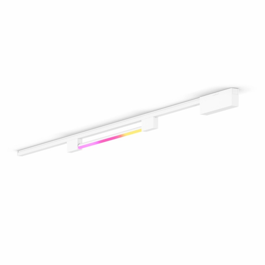 Smartes Licht Philips Hue | Perifo Basis-Set Gerade Deckenleuchte Weis (1 Light Tube Kompakt)