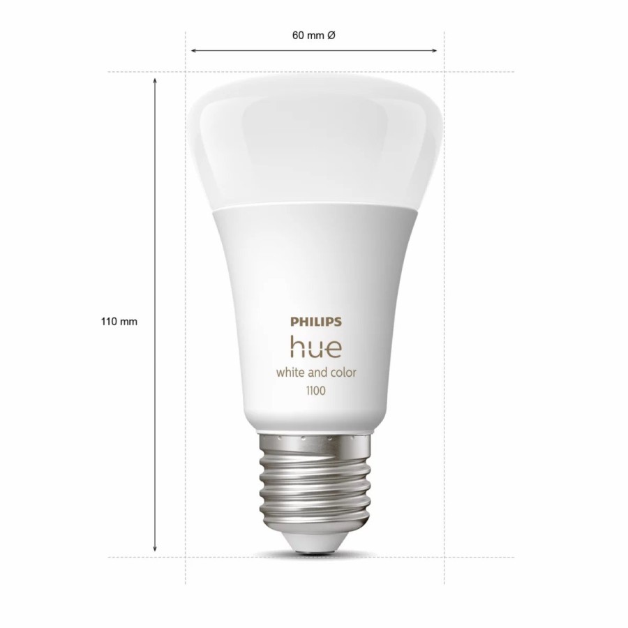 Smartes Licht Philips Hue | E27 - Smarte Lampe A60 - 1100