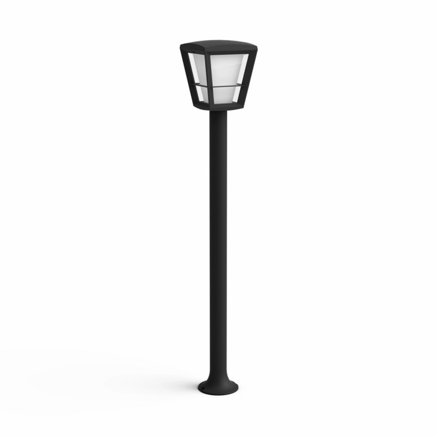 Smartes Licht Philips Hue | Econic Outdoor Wegeleuchte Schwarz