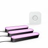 Smartes Licht Philips Hue | Set: 2X Play Lightbar Schwarz + Lightbar Erweiterung + Bridge