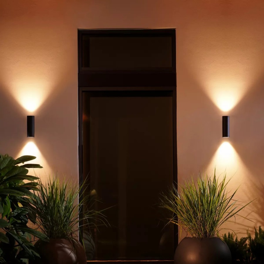 Smartes Licht Philips Hue | Appear Outdoor Wandleuchte Schwarz