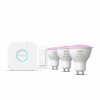 Smartes Licht Philips Hue | Starter-Set: Gu10 - Smarte Spots + Dimmschalter