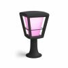 Smartes Licht Philips Hue | Econic Outdoor Sockelleuchte Schwarz