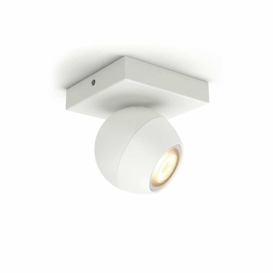 Smartes Licht Philips Hue | Buckram Einzelspot Weis + Dimmschalter