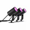 Smartes Licht Philips Hue | Lily Outdoor 3Er-Pack Spot Schwarz