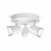 Smartes Licht Philips Hue | Adore Badezimmer 3Er-Pack Deckenspot Weis + Dimmschalter